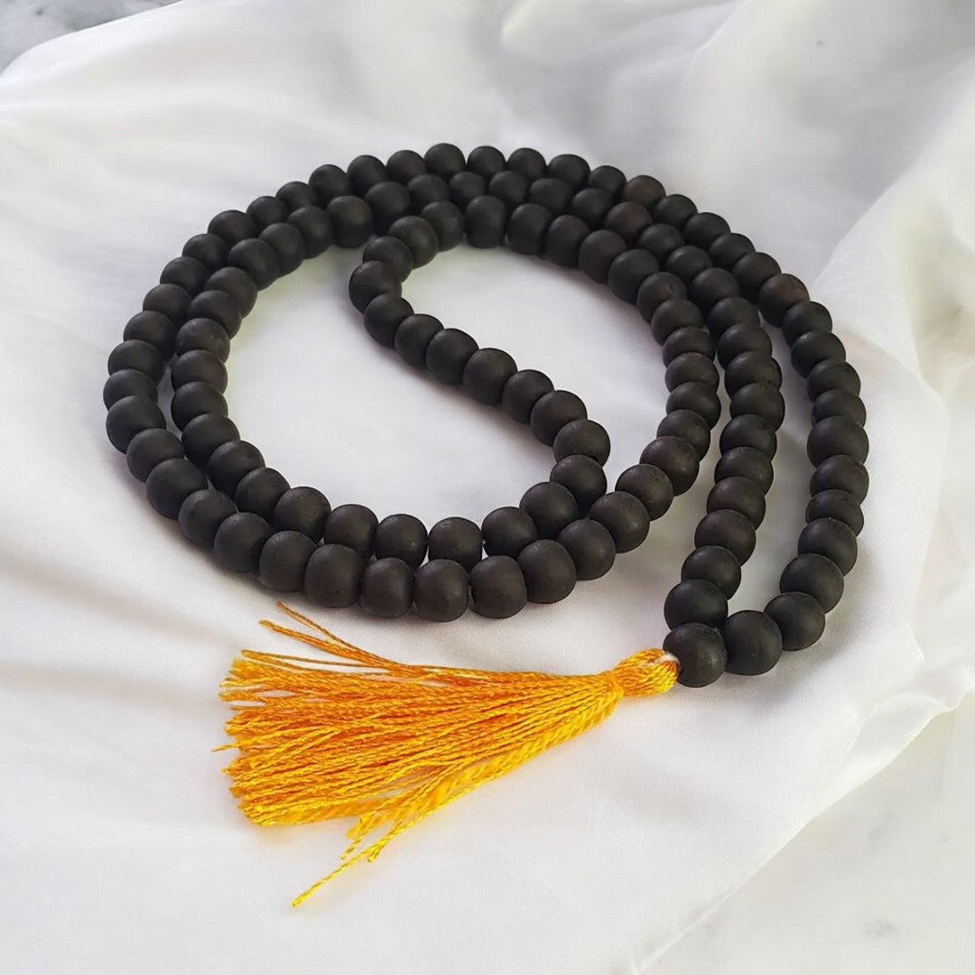Ebony Karungali Mala & Bracelet Combo – For Inner Strength, Protection & Healing